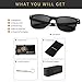 SUNGAIT Polarized Wayfarer Sunglasses for Men Women - Classic Full Metal Frame Style