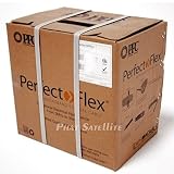 Perfectflex Coaxial Cable 6 Series 500 Ft Rg6 Trishield 77 Braid White Color Copper Clad Steel