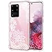 MoKo Compatible with Samsung Galaxy S20 Ultra Case, Reinforced Corner TPU Bumper + Anti-Yellow Transparent Hard Panel Cover Fit Galaxy S20 Ultra 5G 6.9 inch 2020 - Crystal Lace