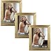 Icona Bay 8x10 Picture Frames (Gold, 3 Pack), Baroque Style Photo Frames 8 x 10, Wall Mount or Table Top, Regency Collection