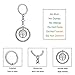 Retro Silver Jewelry Elephant Round Trust Love Hope Dream Pendant Key Chain Ring Family Friend Gift (Tree of life)