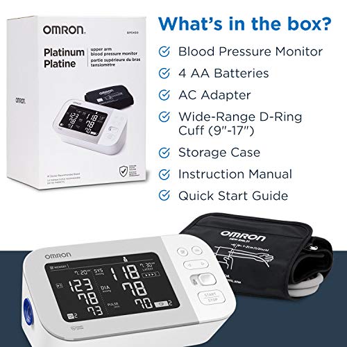 OMRON Platinum Blood Pressure Monitor, Upper Arm Cuff, Digital