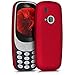 kwmobile Stylish Hard Cover for Nokia 3310 (2017) Metallic Dark red