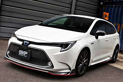 カローラツーリング 外装 エアロパーツ カローラ 車 バイク カローラスポーツ除く 専用 サイドスパッツ サイドスポイラー カーボン転写 カーパーツ Pp製 レッドラインテープ付属 B08c2cs87k カーパーツ