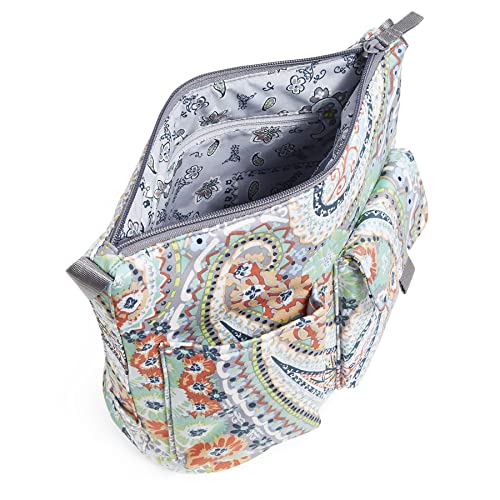 Vera Bradley Utility Bucket Crossbody Purse, Citrus PaisleyRecycled