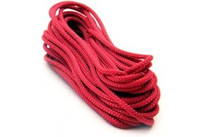 FIRST4MAGNETS Polyester Rope - 32 ft. Length x 5/32 in. Dia - Red - 925.94lbs Breaking Strength (Pack of 1)