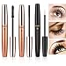 4D Fiber Lash Mascara with Eyelash Growth Serum & Silk Mascara Fiber, 3 In 1 Ultra Effective Use, Add Volume & Length Instantly, Nourishing, Waterproof, Long-Lasting Lash Enhancing Formula