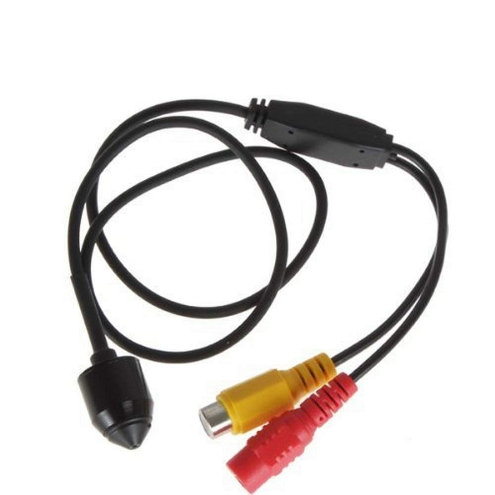 BW 3.7mm Lens 600TVL 1/3 Inch HC Sensor CCTV Surveillance Digital CMOS Hidden Covert Mini Camera with 1280 x 960 Resolution and 200 Mega Pixel Smallest Cone Pinhole CCTV Video Camera Support Video Output for Home Surveillance TV Standard