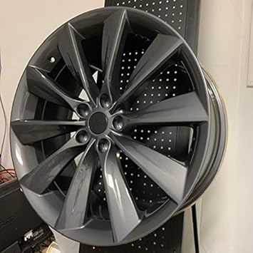 New 21 Inch X 85 Inch Front Wheel Compatible With Tesla Model S 2012 2017 Gray Rim 98727 Part 600586800c 600586801c 600586800d 600586801d