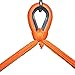 Large Caribbean Hammock Chair - 48 Inch - Polyester - Hanging Chair - orange