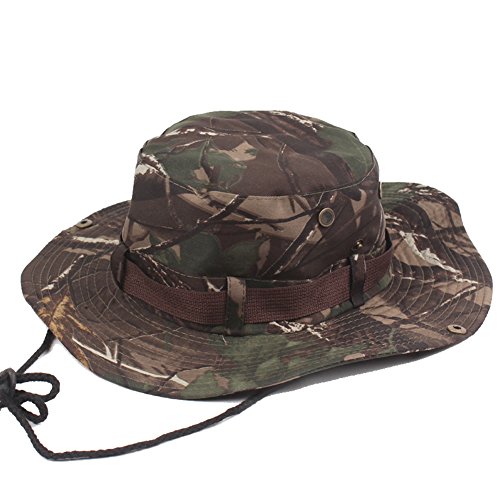 Fishing boonie bucket sun hat summer cap outdoor camouflage campi…