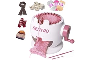 MericTop SENTRO Knitting Machine, 22 Needle Knitting Machines, Smart Circular Crochet Machine, Circular Knitting Machine, hat Loom Machine, Knitting Machines for Adults, Sock Loom,Hat,Scarf,Glove