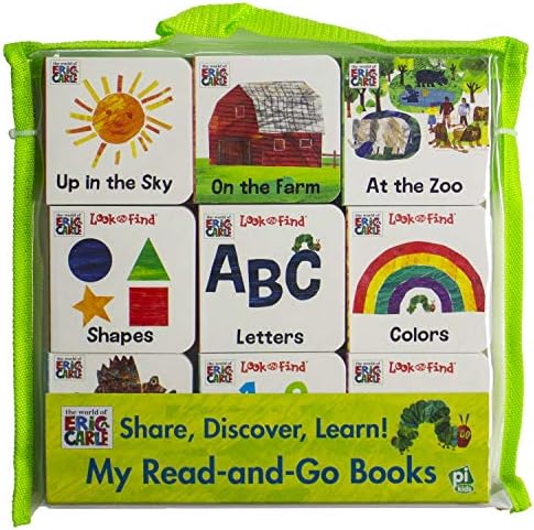 World of Eric Carle, My First Library Board Book Block 9-Book Vinyl Bag Set - PI Kids