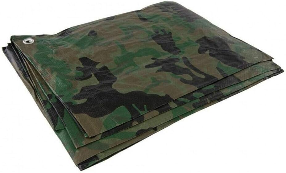 SolaDirect 4 x 5 m Camo Tarpaulin Waterproof Heavy Duty Tarp Sheet