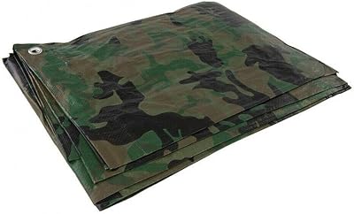 SolaDirect 3x4 m Camo Tarpaulin Waterproof Heavy Duty with Reinforced Eyelets