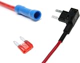 Desenda Mini Fuse Holder Kit 4pcs 10A 12V-24V Piggyback Blade Tap view 3