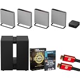 Sony BRAVIA Theater Quad with 16 Total Speakers HTA9M2 Bundle with Sub 9 Wireless Subwoofer, Deco Essential 26 Month CPS Protection Pack, 2X HDMI Cable and Deco Gear Home Theater Beginner's Guide