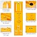 IUEGB Picture Hanger Tool and Mini Acrylic Keychain Block Level Vial for Photo Frames, Mirrors, Clocks, Artwork, Wall Coverings and All Types of Suspension Hardware(Yellow).