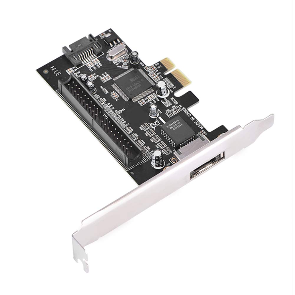PCI-E to ATA133 + SATA II + ESATA RAID Card,PCI Express Full Duplex Channel High Speed Adapter Card,Universal Multifunctional PCI-E Adapter Card,Plug and Play