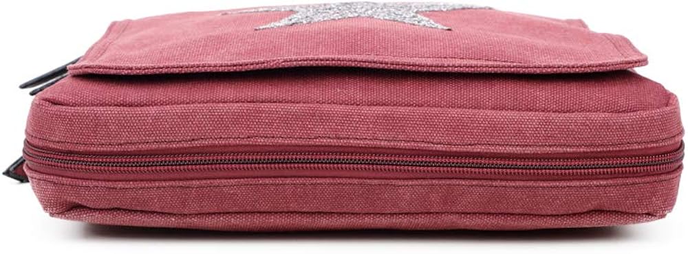 Women Sparkling Glitter Golden Star Shoulder Bag Travel Cross Body Bag Casual Messenger Bag Perfect for Casual Work Or School Use (Grey) - Image 5
