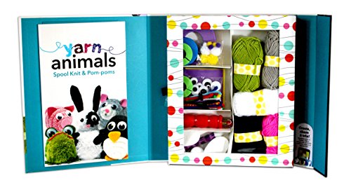 3 Yarn+Animals+Spool+Knit+Pom+poms