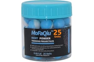 MOFAQIU Plastic Shell (Liquid/Powder) Training 68 Caliber Pepper Projectiles -Pepper Ball Launcher Training Projectiles, Compatible with .68 Caliber Pepper Ball Gun Training Balls