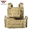vAv Yakeda Tactical Vest for Men Military 1000D Nylon Quick Release Laser Cut Modular Vest Multicam Light Vest Green 38, green