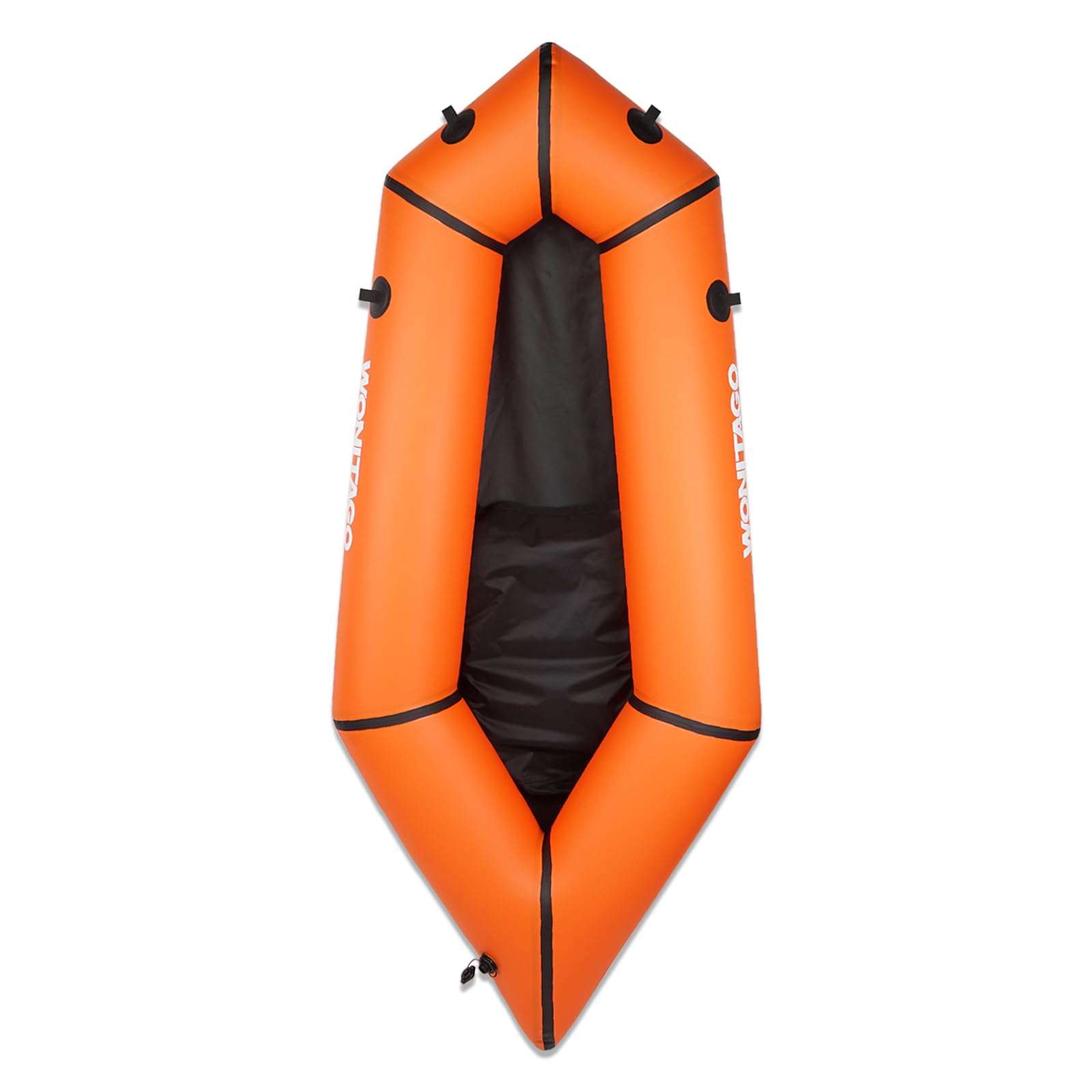 Photo 1 of WONITAGO Packraft TPU Inflatable Travel Kayak with Soft Seat Lightweight Packrafts for Flat Water Rafting/Bicycle Drifting/Litewater Dinghy, 1 Person, 6.8Ft, Orange
