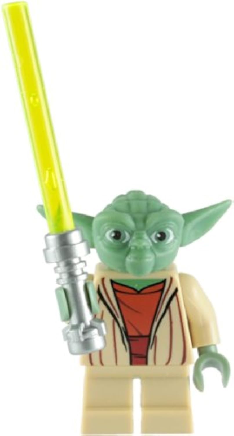 LEGO Star Wars: Yoda Minifigure with Green Lightsaber