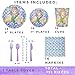 FutureSquared Mermaid Party Supplies Favors Birthday Decorations Kit Party Favors (191 Pieces) for 16 Guests