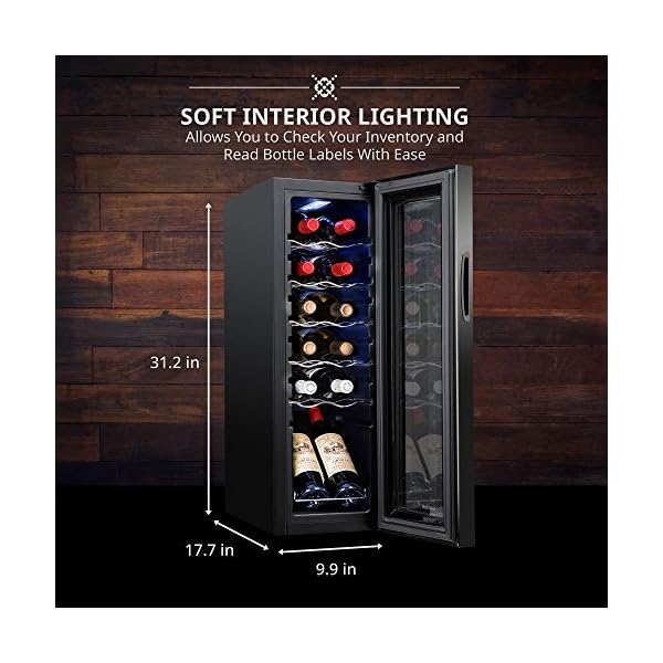 Ivation-12-Bottle-Compressor-Wine-Cooler-Refrigerator-wLock-Large-Freestanding-Wine-Cellar-For-Red-White-Champagne-or-Sparkling-Wine-41f-64f-Digital-Temperature-Control-Fridge-Glass-Door-Black