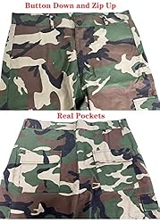 Womens Casual Camo Pants High Waist Cargo Trousers