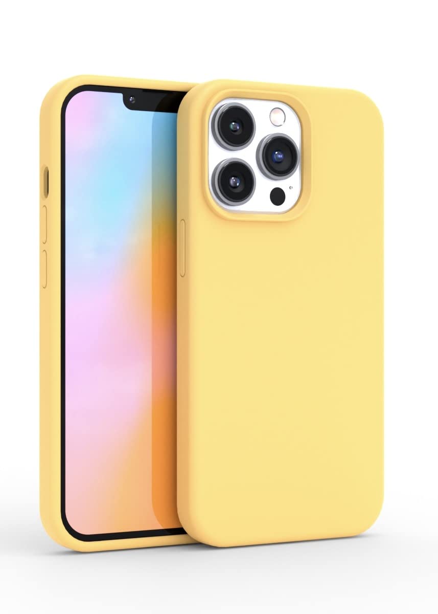 FELONY CASE – Pastel Yellow iPhone 12 Pro Max Case – Liquid Silicone Phone Cover | Wireless Charging Compatible, 360° Shockproof Protective Case for Apple iPhone 12 Pro Max — image 1
