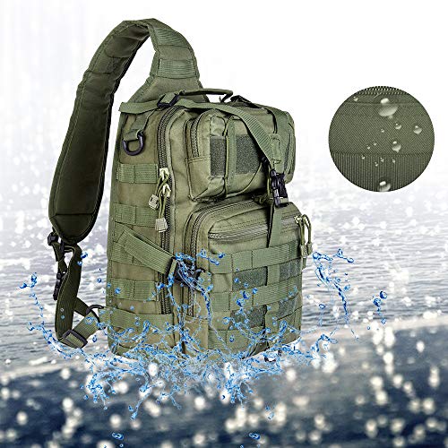HAOMUK Tactical Sling Bag Pack Military Rover Shoulder Sling Backpack