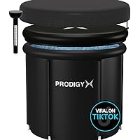 PRODIGY X Ice Bath Tub - Cold Plunge Tub for Athletes - Large Size, Portable, Outdoor - Therapy Ice Pod - Lid & Thermometer