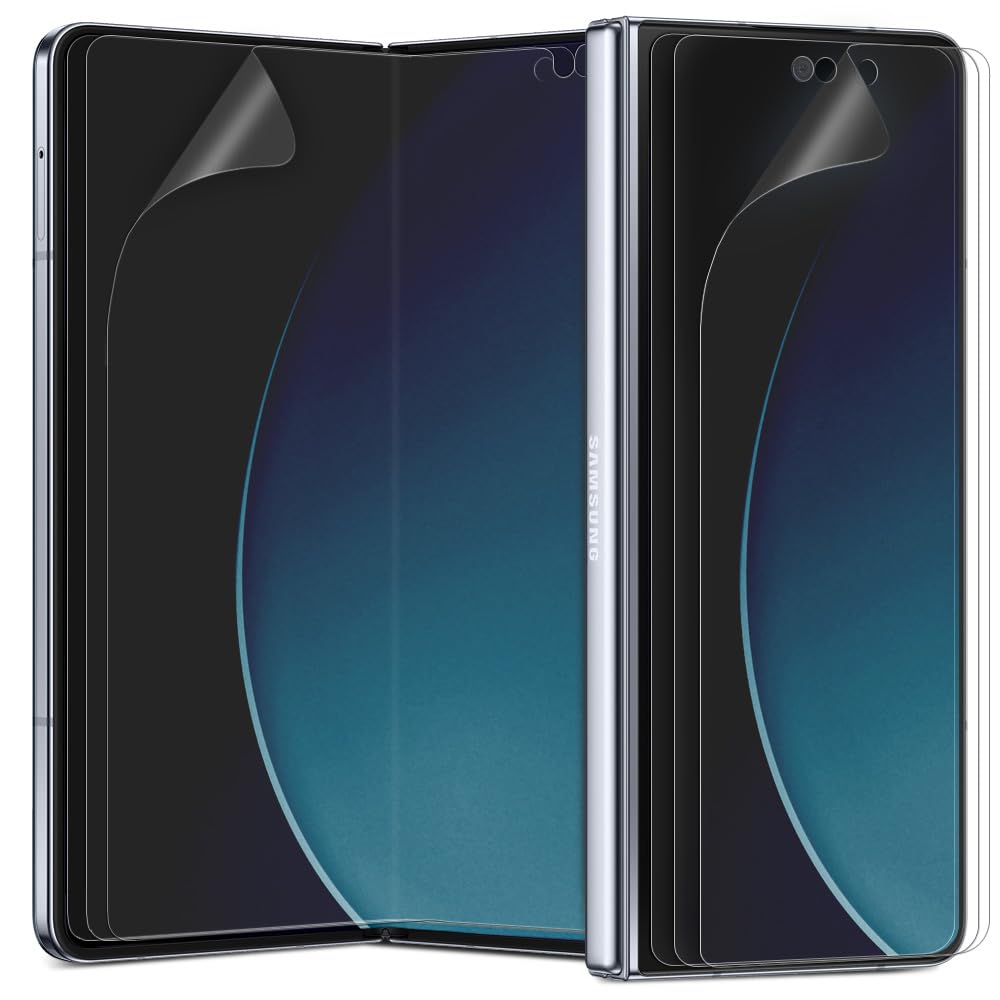 Photo 1 of DIACUBE [3+3] for Samsung Galaxy Z Fold 7, EPU+TPU Anti-Glare Matte Screen Protector, 3 Pack Inside + 3 Pack Front, Anti-Fingerprint, Self-Healing, Bubble Free Easy Installation with Alignment Applicator