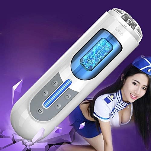 MissLu Shirt Men's Hand Free Aircraft Cup Automatic Male Aircraft Cup Telescopic USB Rechargeable Male Hands Free Machine Toys