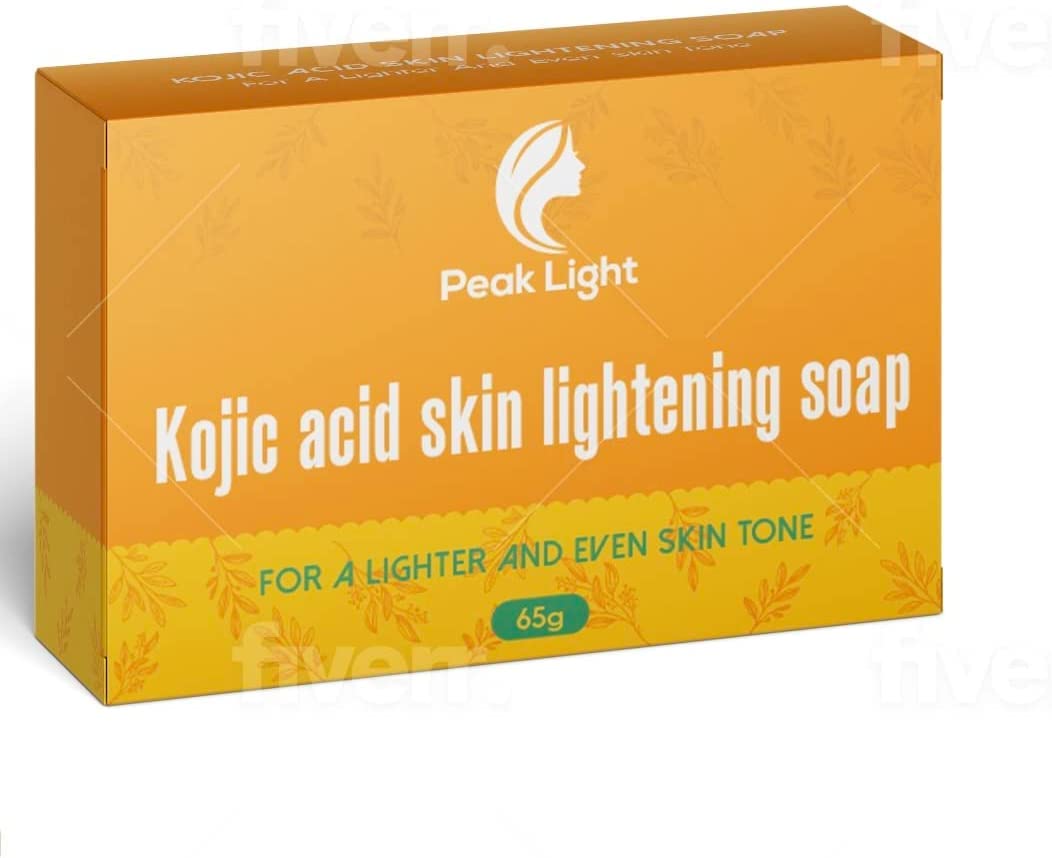 1 x 135 gram Peak Health Kojic Acid Face Soap With Kojic Sponge Acne Prone - Smoothing Away - Dark Spots – Discoloration - Heals Acne Blemishes