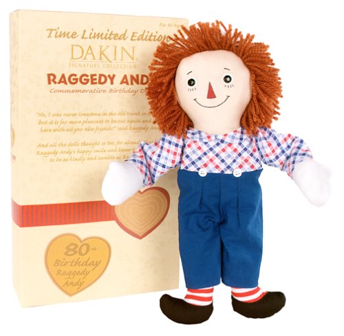 Download Classic Raggedy Andy Limited Edition 80th Birthday 12 by Dakin