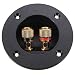 Tinksky DIY 2-Way Speaker Box Terminal Binding Post Round Screw Cup Connector Subwoofer Plug (Black) primary