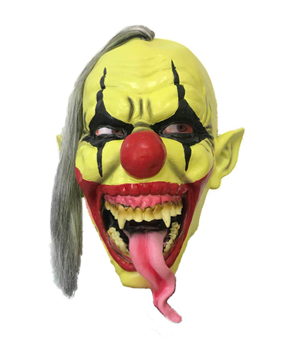 TOPOQ Clown Killer Mask Adults Joker Mask Scary Halloween Costume Party Masks Demon Vampire Masks Fancy Dress Cosplay Accessories Props