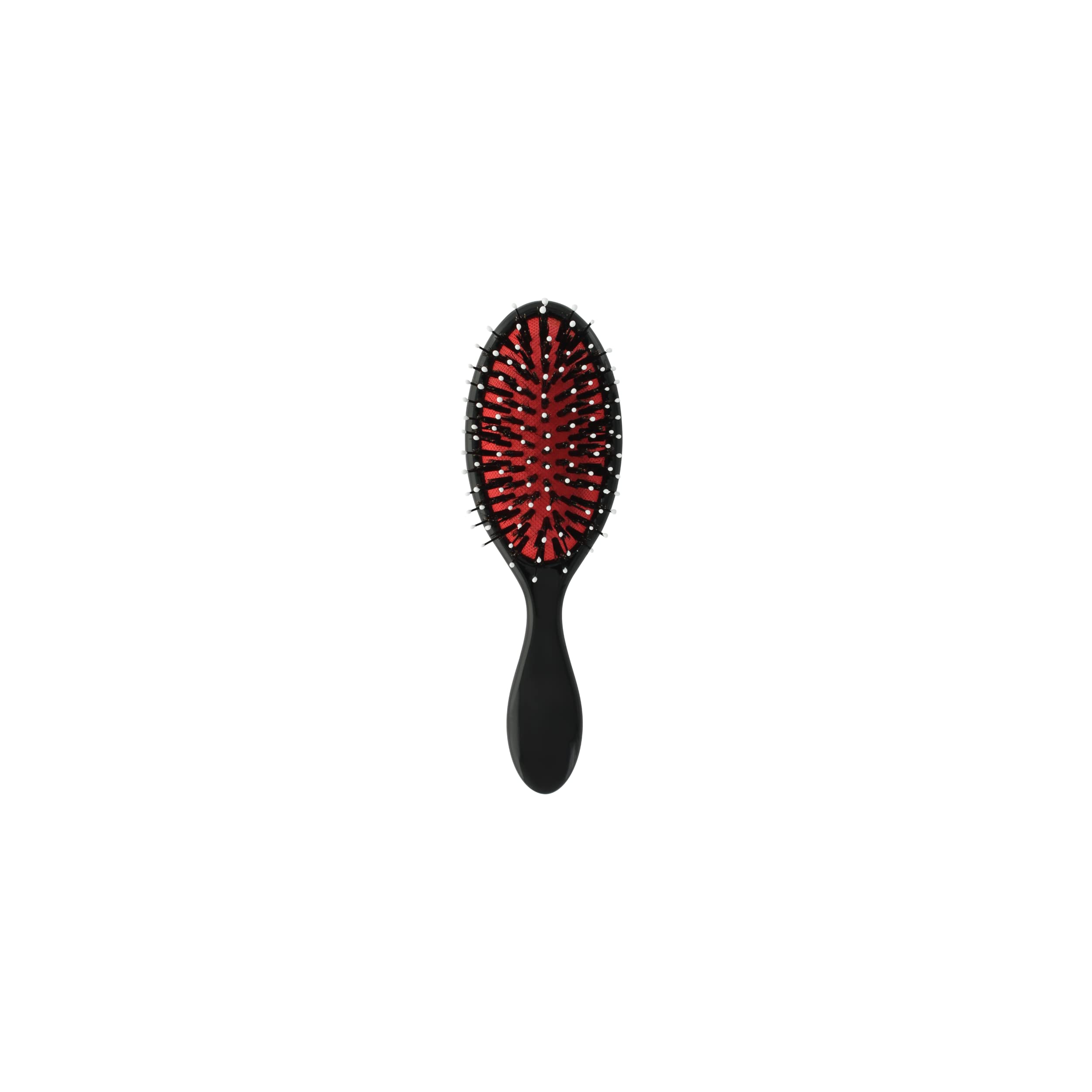 Provost Franck - MINI PNEUMATIC BRUSH WITH RED Pillow - Bag brush - Hair brush - Mixed nylon and wild boar pips - sprout brush - sprout brush -