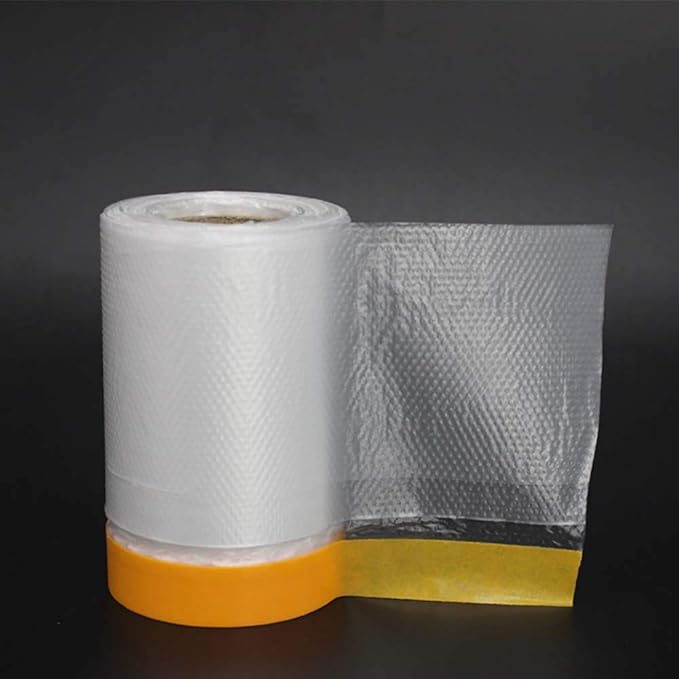 Avoir Images Lot De 4 Rouleaux De Film De Masquage En Polyethylene Resistant A dernière par
