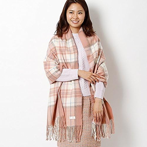 Amazon ロディスポット Lodispotto 美人百花2月号掲載 ウインターチェックストール ピンクケイ F ファッション小物 通販