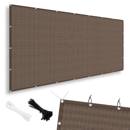 SUNNY GUARD 6x8 FT Shade Cloth Mocha