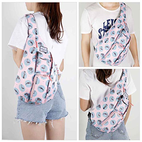 KAMO Sling Backpack - Rope Bag Crossbody Backpack Travel Multipurpose Daypacks for Men Women Lady Girl Teens