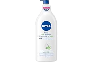 NIVEA Aloe Hydration 72-Hr Moisturizing Body Lotion for Normal to Dry Skin, Lightweight Body Moisturizer with Hyaluronic Acid