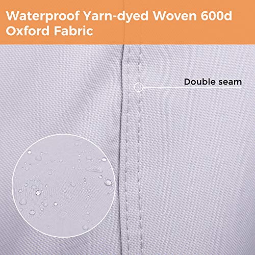 AsterOutdoor Waterproof Patio Chair Cover, Heavy Duty 600D Oxford Fabric, UV Protection Patio