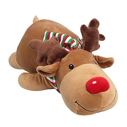 Amazoncom Miniso Sleeping Rudolph Plush Toy 21 Inch
