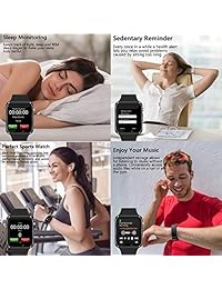 321OU Reloj inteligente con pantalla táctil, Bluetooth, reloj inteligente, teléfono inteligente, rastreador de fitness, tarjeta SIM, ranura para tarjeta SD, cámara podómetro, compatible con iPhone, iOS, Samsung, LG, Android, hombres, mujeres, niños), 321O